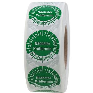 Produktbild für Prüfplaketten Böttcher-AG Nächster Prüftermin