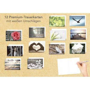 Produktbild für Trauerkarten Böttcher-AG sortiert, mit Spruch