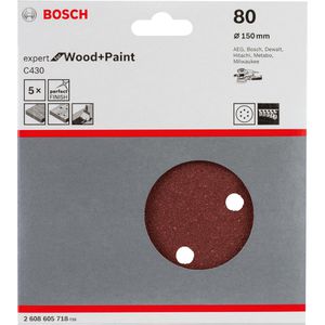Produktbild für Schleifpapier Bosch C430 Wood and Paint, Körnung 80