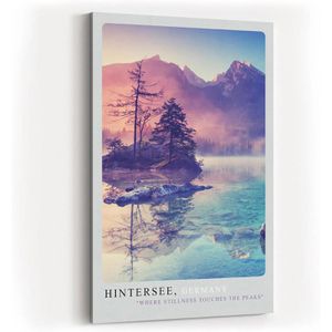 Produktbild für Wandbild Sinus-Art Hintersee in Bayern