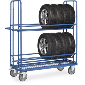 Reifenwagen Fetra 4596, aus Metall, blau, für 12 Reifen