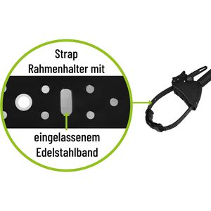 Produktbild für Rahmenhalter EUFAB Strap 11653, für Fahrradträger mit Schloss