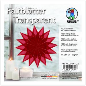 Produktbild für Faltblätter Ursus 2506122, aus Transparentpapier