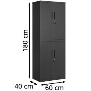 Produktbild für Aktenschrank Songmics OMC016B01, aus Metall