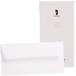 Briefumschläge Rössler-Papier weiß, DIN lang