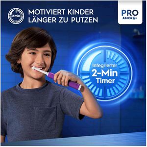 Produktbild für Elektrische-Zahnbürste Oral-B Pro Junior 6+, lila