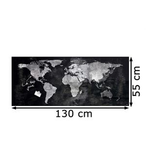 Produktbild für Glas-Magnettafel Sigel GL246 Artverum, World-Map, 2 Magnete