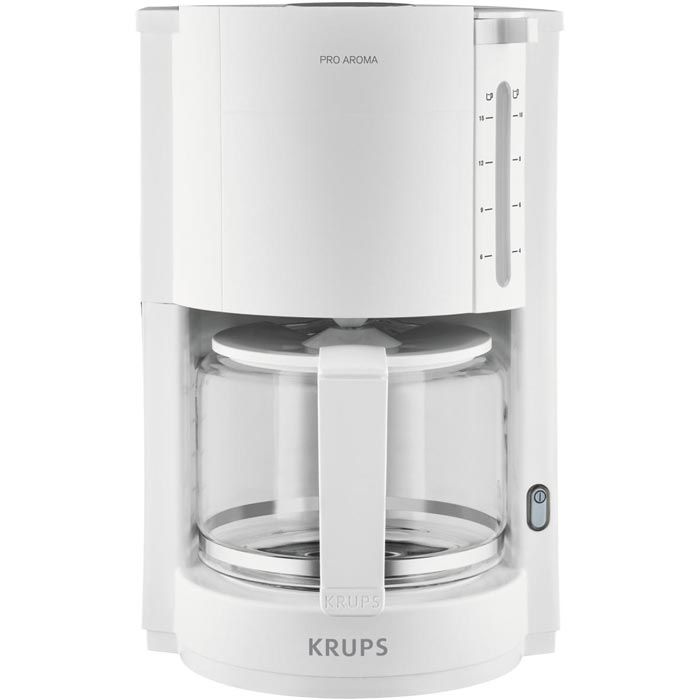 Krups Kaffeemaschine ProAroma, F30901, Kunststoff, weiß