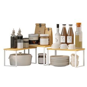 Küchenregal Songmics KCS014W01, braun, 3er Set