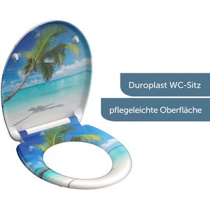 Produktbild für WC-Sitz Schütte Carribean 82363, oval, aus Duroplast