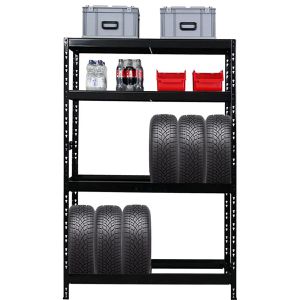 Reifenregal PROREGAL TIGER, schwarz, für 12 Reifen