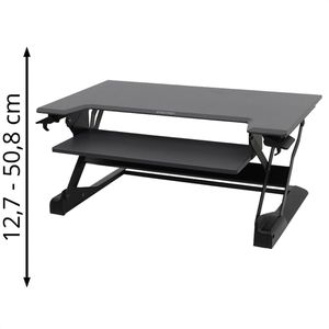 Schreibtischaufsatz Ergotron WorkFit-TL Premium, schwarz