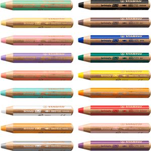 Produktbild für Buntstifte Stabilo woody 3 in 1 Pastell, 880/18-4