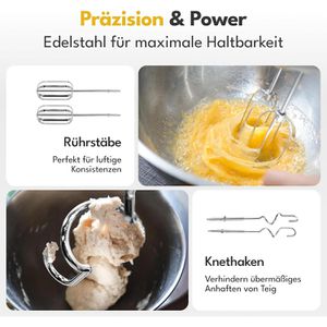 Produktbild für Handmixer LEBENLANG LBL8902, 5 Geschwindigkeiten