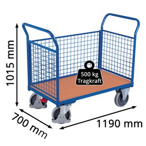 Produktbild für Transportwagen VARIOfit Dreiwandwagen sw-700.301