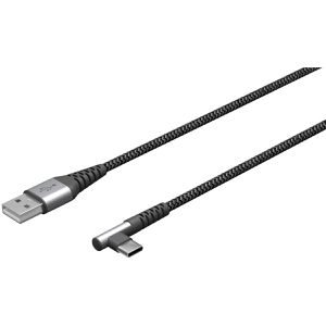 Produktbild für Ladekabel Goobay 64655, grau, 0,5m