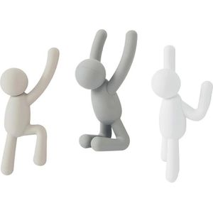 Produktbild für Kleiderhaken Umbra Buddy, 318165-023, grau / taupe / weiß