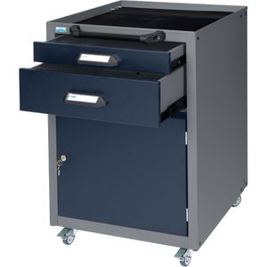 Produktbild für Rollcontainer Küpper 12013, aus Metall, grau / blau