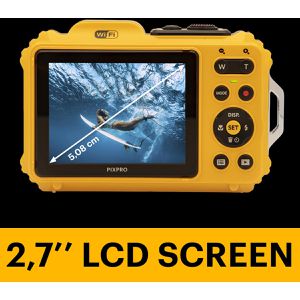 Produktbild für Kompaktkamera Kodak Pixpro WPZ2 gelb, mit 2,7 Zoll Display