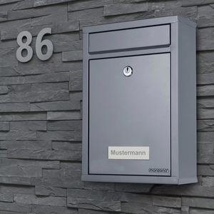 Produktbild für Briefkasten Monzana 105261, silber, aus Stahl