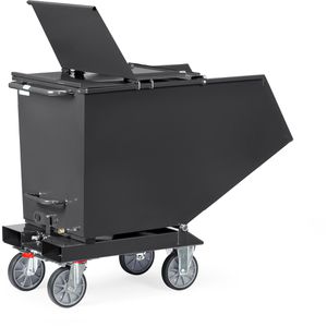 Produktbild für Kippbehälter-Deckel Fetra 47D4, anthrazit, aus Stahl