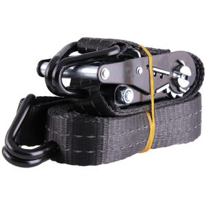 Produktbild für Spanngurt Sandax 296, schwarz, mit Haken &amp; Ratsche
