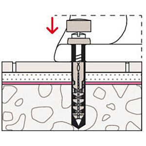Produktbild für Schrauben-Dübel-Set Fischer 84340, WC-Befestigung