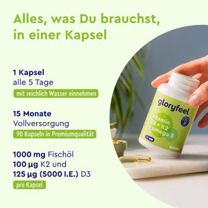 Produktbild für Vitamin-D gloryfeel 90 Kapseln