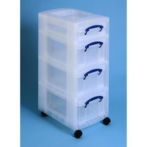 Produktbild für Schubladenwagen Really-Useful-Box mit 4 Schublade
