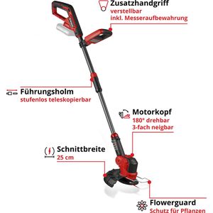 Produktbild für Rasentrimmer Einhell GE-CT 18/25 Li-Solo, Akku