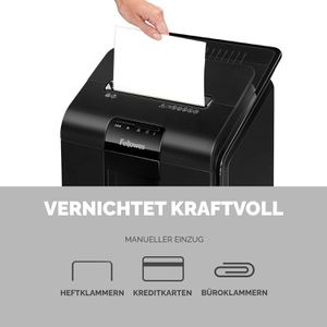 Produktbild für Aktenvernichter Fellowes 4629201 AutoMax 100M, mit Rollen