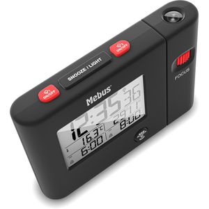 Produktbild für Wecker Mebus 25795 schwarz, digital