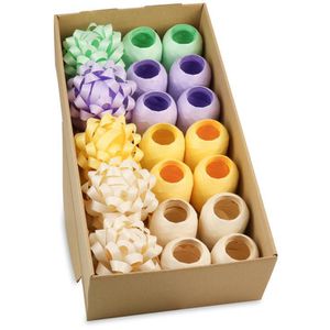 Produktbild für Geschenkband Präsent Glitter Mix pastell, sortiert