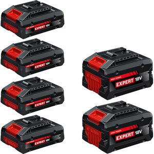 Produktbild für Werkzeugakku Bosch EXPERT 4xEXBA18V-40 + 2xEXBA18V-80