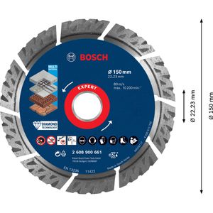 Produktbild für Trennscheibe Bosch Expert MultiMaterial 2608900661