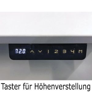 Produktbild für Schreibtisch Kerkmann Move 3 Tube lichtgrau / silber