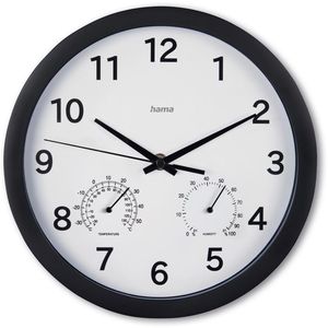 Produktbild für Wanduhr Hama Malta, Kunststoff, analog, Quarzuhr