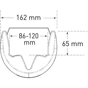 Produktbild für Anfahrschutz Moravia für Regalstützen 86 - 120mm