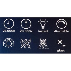 Produktbild für LED-Lampe Philips Master Filament, E27