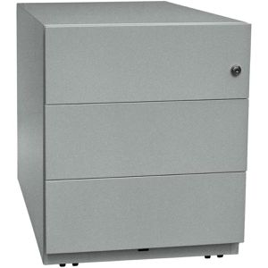 Produktbild für Rollcontainer Bisley Note, aus Metall, silber