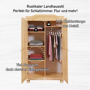 Produktbild für Kleiderschrank Inter-Link Genf, kiefer