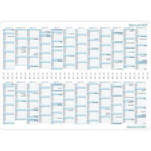 Produktbild für Tischkalender Häfft 11344-9, Königsblau, Wochenkalender quer