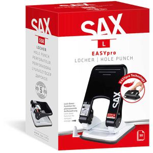 Produktbild für Locher Sax Design Easy Pro 558 L, 0-558-19, schwarz