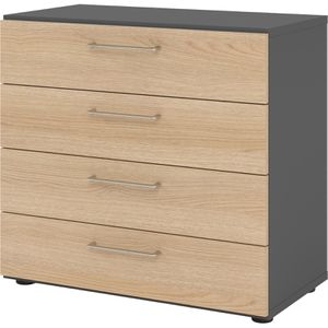 Produktbild für Kommode Hammerbacher 928S4, eiche / graphit