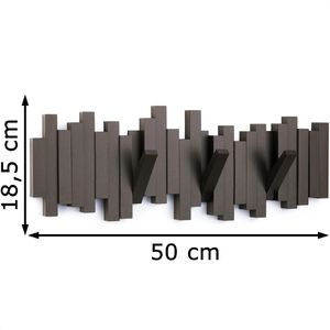 Produktbild für Garderobenleiste Umbra Stäbchen, 318211-213, braun