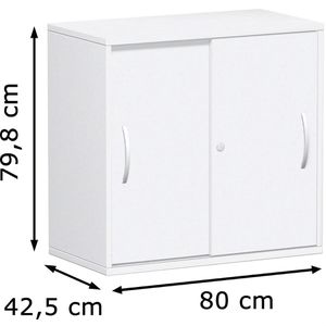 Produktbild für Schiebetürenschrank Geramöbel Flex 382502-WW, abschließbar