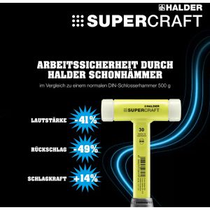 Produktbild für Schonhammer HALDER SUPERCRAFT, 3377.130, Kopf-Ø 30mm