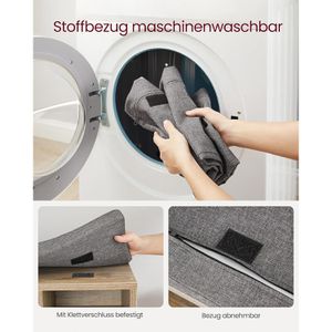 Produktbild für Schuhbank Vasagle LHS015T60, eiche, aus Holz