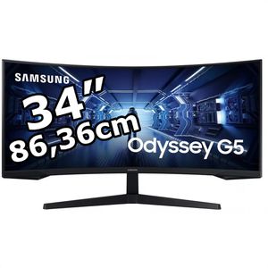 Monitor Samsung Odyssey G5, C34G55TWWP, 34 Zoll