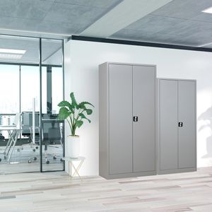 Produktbild für Aktenschrank G-Office FLC.19/18, aus Metall, Set 2-teilig